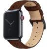 imageBARTON WATCH BANDS  Horween Leather Watch Bands Compatible with Apple Watch Models  1 2 3 4 5 6 7 8 9 10 SE Ultra ampamp Ultra 2Chocolate Brown Racing Style