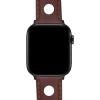 imageBARTON WATCH BANDS  Horween Leather Watch Bands Compatible with Apple Watch Models  1 2 3 4 5 6 7 8 9 10 SE Ultra ampamp Ultra 2Chocolate Brown Rally Style  Black PVD Hardware