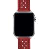 imageBARTON WATCH BANDS  Horween Leather Watch Bands Compatible with Apple Watch Models  1 2 3 4 5 6 7 8 9 10 SE Ultra ampamp Ultra 2Crimson Red Racing Style