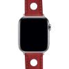 imageBARTON WATCH BANDS  Horween Leather Watch Bands Compatible with Apple Watch Models  1 2 3 4 5 6 7 8 9 10 SE Ultra ampamp Ultra 2Crimson Red Rally Style  Black PVD Hardware