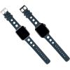 imageBARTON WATCH BANDS  Horween Leather Watch Bands Compatible with Apple Watch Models  1 2 3 4 5 6 7 8 9 10 SE Ultra ampamp Ultra 2Navy Blue Rally Style  Black PVD Hardware