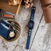 imageBARTON WATCH BANDS  Horween Leather Watch Bands Compatible with Apple Watch Models  1 2 3 4 5 6 7 8 9 10 SE Ultra ampamp Ultra 2Navy Blue Rally Style