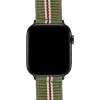 imageBARTON WATCH BANDS  Military Style Nylon Watch Bands Compatible with Apple Watch Models  1 2 3 4 5 6 7 8 9 10 SE Ultra ampamp Ultra 2Army Green  Crimson Red Black Hardware