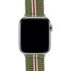 imageBARTON WATCH BANDS  Military Style Nylon Watch Bands Compatible with Apple Watch Models  1 2 3 4 5 6 7 8 9 10 SE Ultra ampamp Ultra 2Army Green  Crimson Red Stainless Hardware