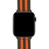imageBARTON WATCH BANDS  Military Style Nylon Watch Bands Compatible with Apple Watch Models  1 2 3 4 5 6 7 8 9 10 SE Ultra ampamp Ultra 2Army Green  Orange Black Hardware