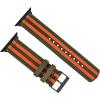 imageBARTON WATCH BANDS  Military Style Nylon Watch Bands Compatible with Apple Watch Models  1 2 3 4 5 6 7 8 9 10 SE Ultra ampamp Ultra 2Army Green  Orange Black Hardware