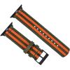 imageBARTON WATCH BANDS  Military Style Nylon Watch Bands Compatible with Apple Watch Models  1 2 3 4 5 6 7 8 9 10 SE Ultra ampamp Ultra 2Army Green  Orange Black Hardware
