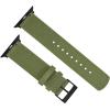 imageBARTON WATCH BANDS  Military Style Nylon Watch Bands Compatible with Apple Watch Models  1 2 3 4 5 6 7 8 9 10 SE Ultra ampamp Ultra 2Army Green Black Hardware