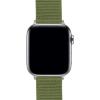 imageBARTON WATCH BANDS  Military Style Nylon Watch Bands Compatible with Apple Watch Models  1 2 3 4 5 6 7 8 9 10 SE Ultra ampamp Ultra 2Army Green Stainless Hardware