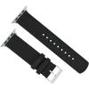 imageBARTON WATCH BANDS  Military Style Nylon Watch Bands Compatible with Apple Watch Models  1 2 3 4 5 6 7 8 9 10 SE Ultra ampamp Ultra 2Black Stainless Hardware