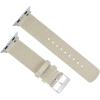 imageBARTON WATCH BANDS  Military Style Nylon Watch Bands Compatible with Apple Watch Models  1 2 3 4 5 6 7 8 9 10 SE Ultra ampamp Ultra 2Khaki Tan Stainless Hardware