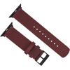 imageBARTON WATCH BANDS  Military Style Nylon Watch Bands Compatible with Apple Watch Models  1 2 3 4 5 6 7 8 9 10 SE Ultra ampamp Ultra 2Merlot Black Hardware