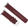 imageBARTON WATCH BANDS  Military Style Nylon Watch Bands Compatible with Apple Watch Models  1 2 3 4 5 6 7 8 9 10 SE Ultra ampamp Ultra 2Merlot Stainless Hardware