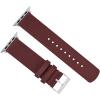 imageBARTON WATCH BANDS  Military Style Nylon Watch Bands Compatible with Apple Watch Models  1 2 3 4 5 6 7 8 9 10 SE Ultra ampamp Ultra 2Merlot Stainless Hardware