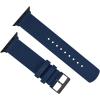 imageBARTON WATCH BANDS  Military Style Nylon Watch Bands Compatible with Apple Watch Models  1 2 3 4 5 6 7 8 9 10 SE Ultra ampamp Ultra 2Navy Blue Black Hardware