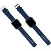 imageBARTON WATCH BANDS  Military Style Nylon Watch Bands Compatible with Apple Watch Models  1 2 3 4 5 6 7 8 9 10 SE Ultra ampamp Ultra 2Navy Blue Stainless Hardware