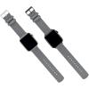 imageBARTON WATCH BANDS  Military Style Nylon Watch Bands Compatible with Apple Watch Models  1 2 3 4 5 6 7 8 9 10 SE Ultra ampamp Ultra 2Smoke Grey Black Hardware