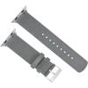 imageBARTON WATCH BANDS  Military Style Nylon Watch Bands Compatible with Apple Watch Models  1 2 3 4 5 6 7 8 9 10 SE Ultra ampamp Ultra 2Smoke Grey Stainless Hardware