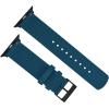 imageBARTON WATCH BANDS  Military Style Nylon Watch Bands Compatible with Apple Watch Models  1 2 3 4 5 6 7 8 9 10 SE Ultra ampamp Ultra 2Steel Blue Black Hardware