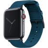 imageBARTON WATCH BANDS  Military Style Nylon Watch Bands Compatible with Apple Watch Models  1 2 3 4 5 6 7 8 9 10 SE Ultra ampamp Ultra 2Steel Blue Black Hardware