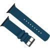 imageBARTON WATCH BANDS  Military Style Nylon Watch Bands Compatible with Apple Watch Models  1 2 3 4 5 6 7 8 9 10 SE Ultra ampamp Ultra 2Steel Blue Black Hardware