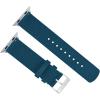imageBARTON WATCH BANDS  Military Style Nylon Watch Bands Compatible with Apple Watch Models  1 2 3 4 5 6 7 8 9 10 SE Ultra ampamp Ultra 2Steel Blue Stainless Hardware