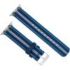 imageBARTON WATCH BANDS  Military Style Nylon Watch Bands Compatible with Apple Watch Models  1 2 3 4 5 6 7 8 9 10 SE Ultra ampamp Ultra 2Twotoned Blue Stainless Hardware