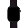 imageBARTON WATCH BANDS  Top Grain Leather Watch Bands Compatible with Apple Watch Models  1 2 3 4 5 6 7 8 9 10 SE Ultra ampamp Ultra 2Black Leather  Stitching Black Hardware
