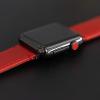 imageBARTON WATCH BANDS  Top Grain Leather Watch Bands Compatible with Apple Watch Models  1 2 3 4 5 6 7 8 9 10 SE Ultra ampamp Ultra 2Crimson Red