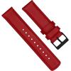 imageBARTON WATCH BANDS  Top Grain Leather Watch Bands Compatible with Apple Watch Models  1 2 3 4 5 6 7 8 9 10 SE Ultra ampamp Ultra 2Crimson Red Leather  Stitching