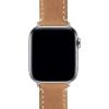 imageBARTON WATCH BANDS  Top Grain Leather Watch Bands Compatible with Apple Watch Models  1 2 3 4 5 6 7 8 9 10 SE Ultra ampamp Ultra 2Gingerbread Brown Leather  White Stitching