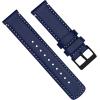 imageBARTON WATCH BANDS  Top Grain Leather Watch Bands Compatible with Apple Watch Models  1 2 3 4 5 6 7 8 9 10 SE Ultra ampamp Ultra 2Navy Blue Leather  Linen White Stitching