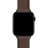 imageBARTON WATCH BANDS  Top Grain Leather Watch Bands Compatible with Apple Watch Models  1 2 3 4 5 6 7 8 9 10 SE Ultra ampamp Ultra 2Saddle Brown Leather  Stitching Black Hardware