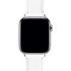 imageBARTON WATCH BANDS  Top Grain Leather Watch Bands Compatible with Apple Watch Models  1 2 3 4 5 6 7 8 9 10 SE Ultra ampamp Ultra 2White Leather  Stitching