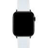 imageBARTON WATCH BANDS  White Top ampamp Black Bottom Black PVD Hardware Elite Silicone Watch Bands Compatible with Apple Watch Models  1 2 3 4 5 6 7 8 9 10 SE Ultra ampamp Ultra 2  38mm40mm41mm