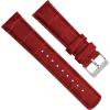 imageBARTON WATCH BANDS 12mm Crimson Red  Alligator Grain  Quick Release Leather Watch Bands