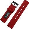imageBARTON WATCH BANDS 18mm Crimson Red  Canvas Quick Release Watch Band Straps  Choose Color ampamp Width  18mm 20mm or 22mm  Black PVD Buckle