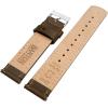 imageBARTON WATCH BANDS 20mm Saddle Brown Quick Release TopGrain Leather Long Watch Band Strap