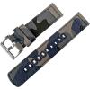 imageBARTON WATCH BANDS 21mm Navy Camouflage  Canvas Quick Release Watch Band Straps  Choose Color ampamp Width  18mm 19mm 20mm 21mm 22mm 23mm or 24mm