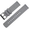 imageBARTON WATCH BANDS 22mm Cool Grey  Canvas Quick Release Watch Band Straps with Gunmetal Grey Buckles  Choose Color ampamp Width  18mm 20mm or 22mm