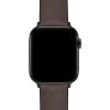 imageBARTON WATCH BANDS Black Leather and Rubber Hybrid  Choose Color ampamp Size  Compatible with All Apple Watches Ultra SE 8 7 6 5 4 3 2 1  38mm 40mm 41mm 42mm 44mm 45mm 49mmSmoke Grey Leather Stainless Steel Buckle
