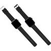 imageBARTON WATCH BANDS Black Leather and Rubber Hybrid  Choose Color ampamp Size  Compatible with All Apple Watches Ultra SE 8 7 6 5 4 3 2 1  38mm 40mm 41mm 42mm 44mm 45mm 49mmBlack Leather Black Buckle