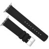 imageBARTON WATCH BANDS Black Leather and Rubber Hybrid  Choose Color ampamp Size  Compatible with All Apple Watches Ultra SE 8 7 6 5 4 3 2 1  38mm 40mm 41mm 42mm 44mm 45mm 49mmBlack Leather Black Buckle
