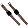 imageBARTON WATCH BANDS Black Leather and Rubber Hybrid  Choose Color ampamp Size  Compatible with All Apple Watches Ultra SE 8 7 6 5 4 3 2 1  38mm 40mm 41mm 42mm 44mm 45mm 49mmWalnut Brown Leather Black Buckle