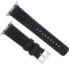 imageBARTON WATCH BANDS Black Leather and Rubber Hybrid  Choose Color ampamp Size  Compatible with All Apple Watches Ultra SE 8 7 6 5 4 3 2 1  38mm 40mm 41mm 42mm 44mm 45mm 49mmBlack Leather Black Buckle