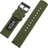 imageBARTON WATCH BANDS High Durability Canvas Quick Release Watch Band Straps Army Green ampamp Gunmetal Grey Buckle 20mm
