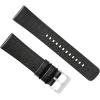 imageBARTON WATCH BANDS with Integrated quick release spring bars  Hybrid Silicone  Cordura Fabric WaterResistant Leather and Silicone Hybrid Watch Bands  Choice of Color ampamp Width 18mm 20mm 22mmBlack Leather Stainless Buckle