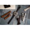 imageBARTON WATCH BANDS with Integrated quick release spring bars  Hybrid Silicone  Cordura Fabric WaterResistant Leather and Silicone Hybrid Watch Bands  Choice of Color ampamp Width 18mm 20mm 22mmChocolate Brown Leather Stainless Buckle
