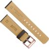 imageBARTON WaterResistant Leather Watch Bands  Quick Release  Choose Strap Color ampamp Size  18mm 20mm 22mm ampamp 24mm Watch StrapsDark Brown Rose Gold Buckle