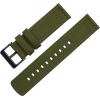 imageBarton Canvas Watch Band 20mm  Quick Release Premium Canvas Strap with PVD Black Buckle  Compatible with Classic ampamp Smart Watches  Breathable Comfortable Durable  Army Green